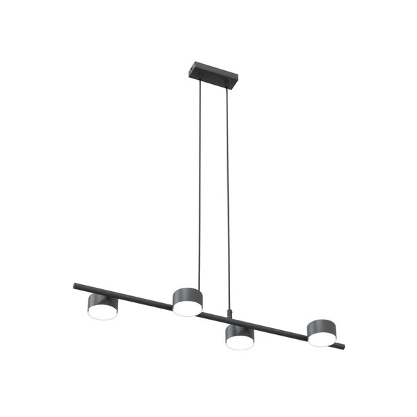 Sora 4-light black pendant light