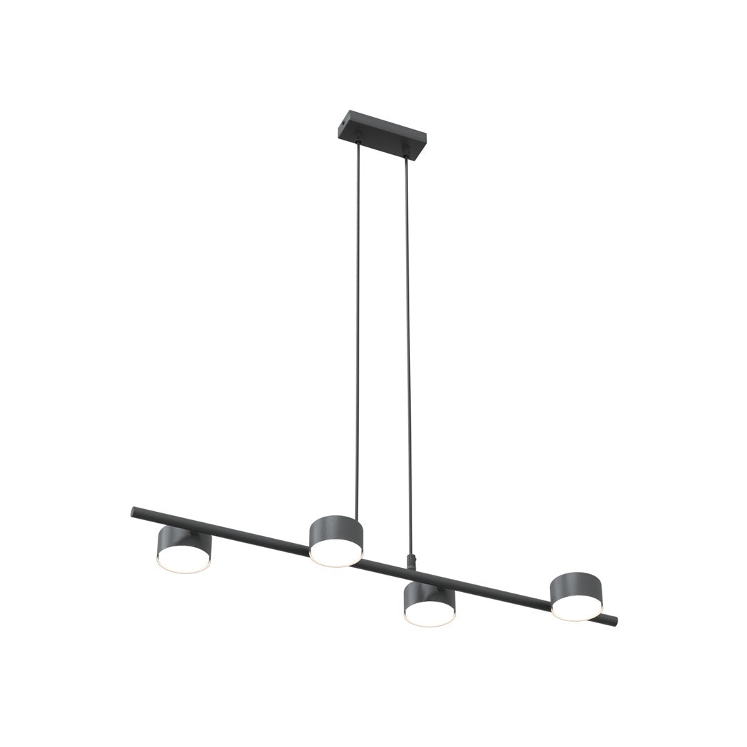 Sora 4-light black pendant light
