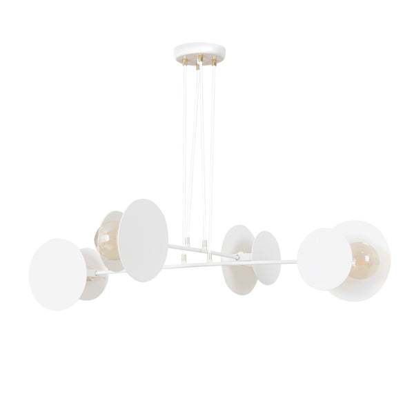 4-light white pendant lamp