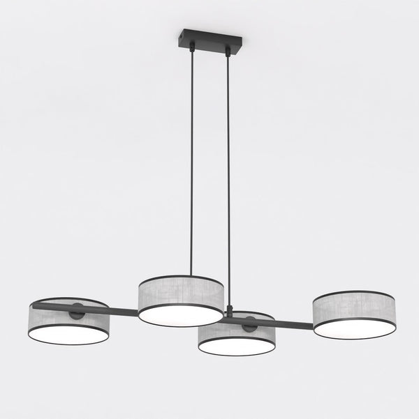 Drumz 4-light grey pendant light