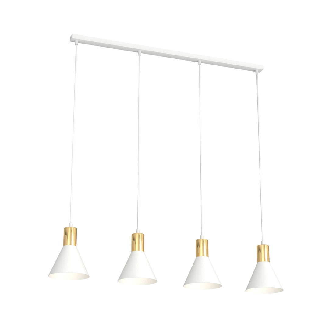 White rose pendant light