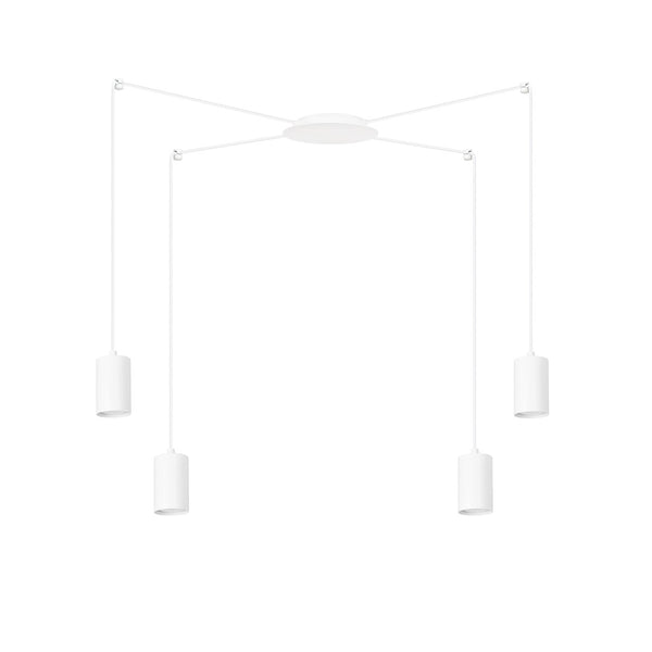 Traker 4-light white pendant light
