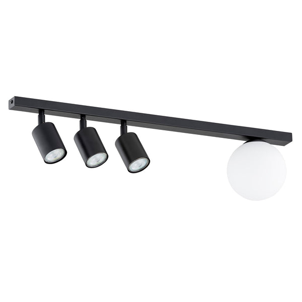 Baster 4-light black pendant light