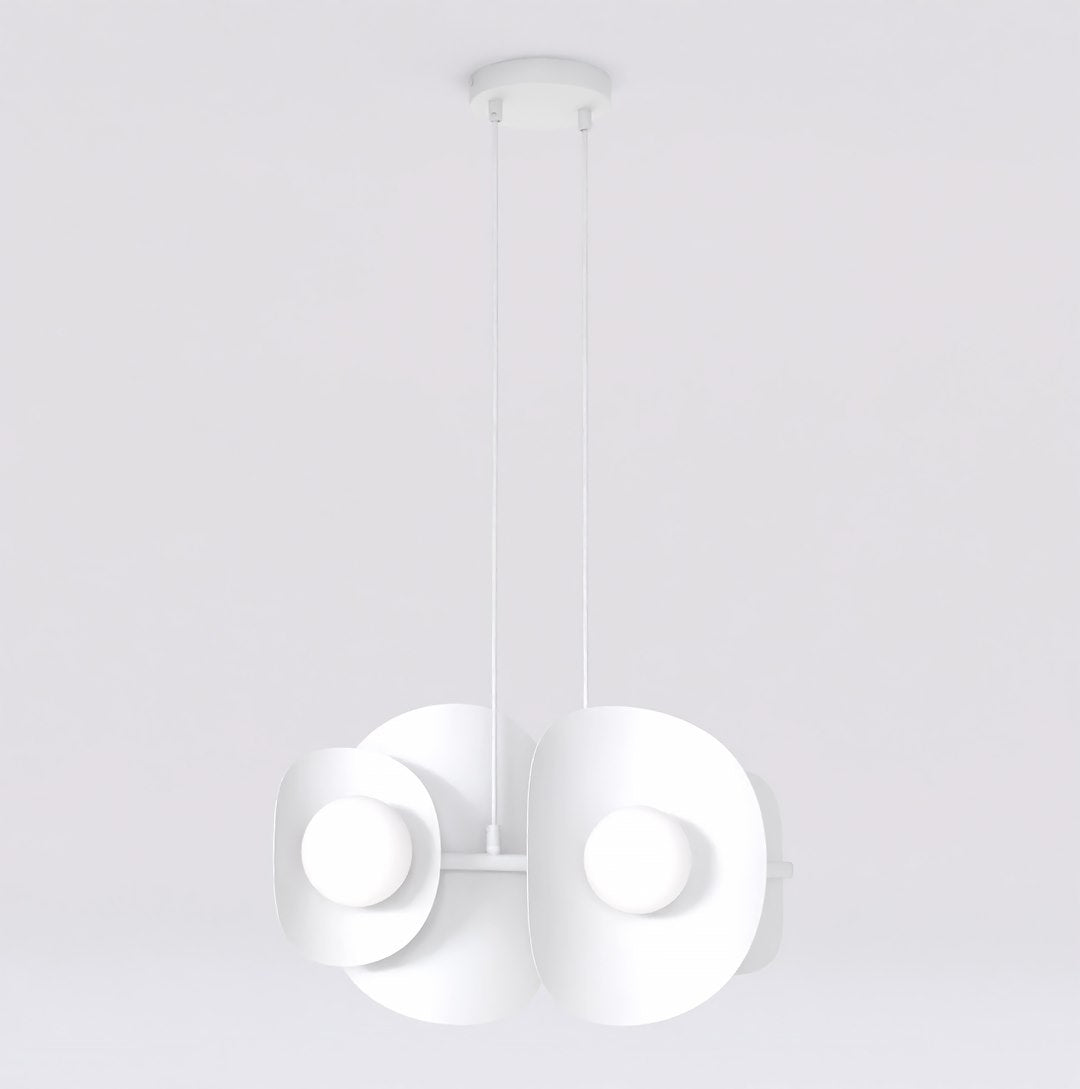 4-light white pendant light