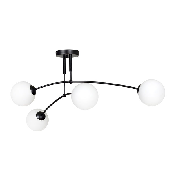 Pregos 4-light ceiling light black