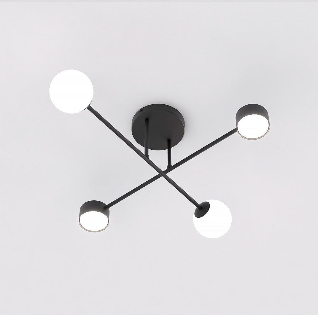 Holon 4-light ceiling light black