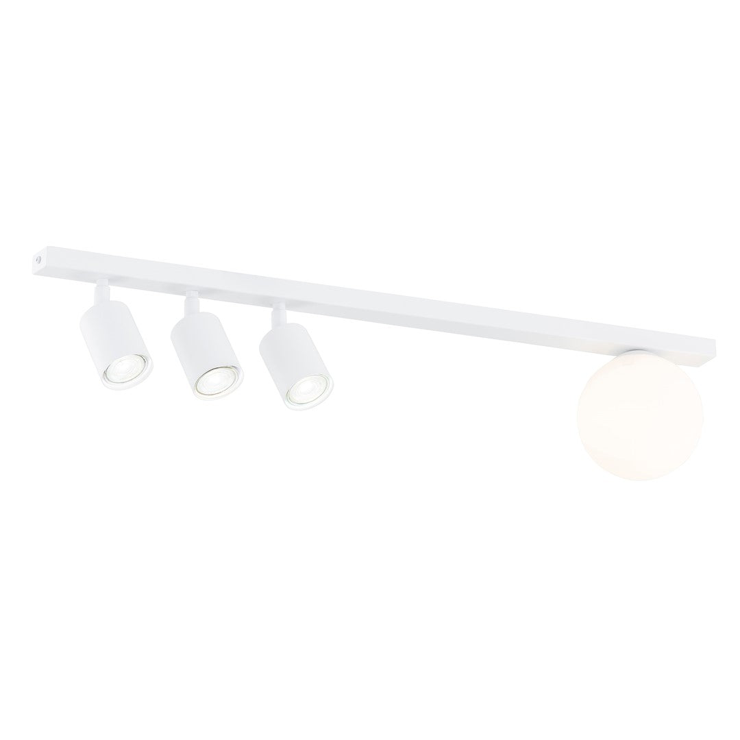 Baster 4-light white pendant light