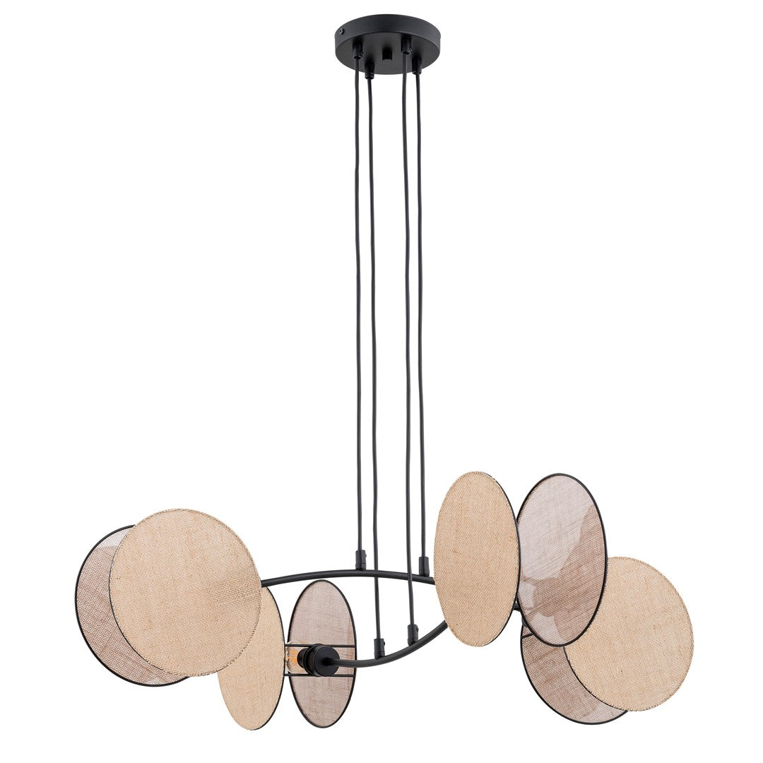 4-light pendant light, natural