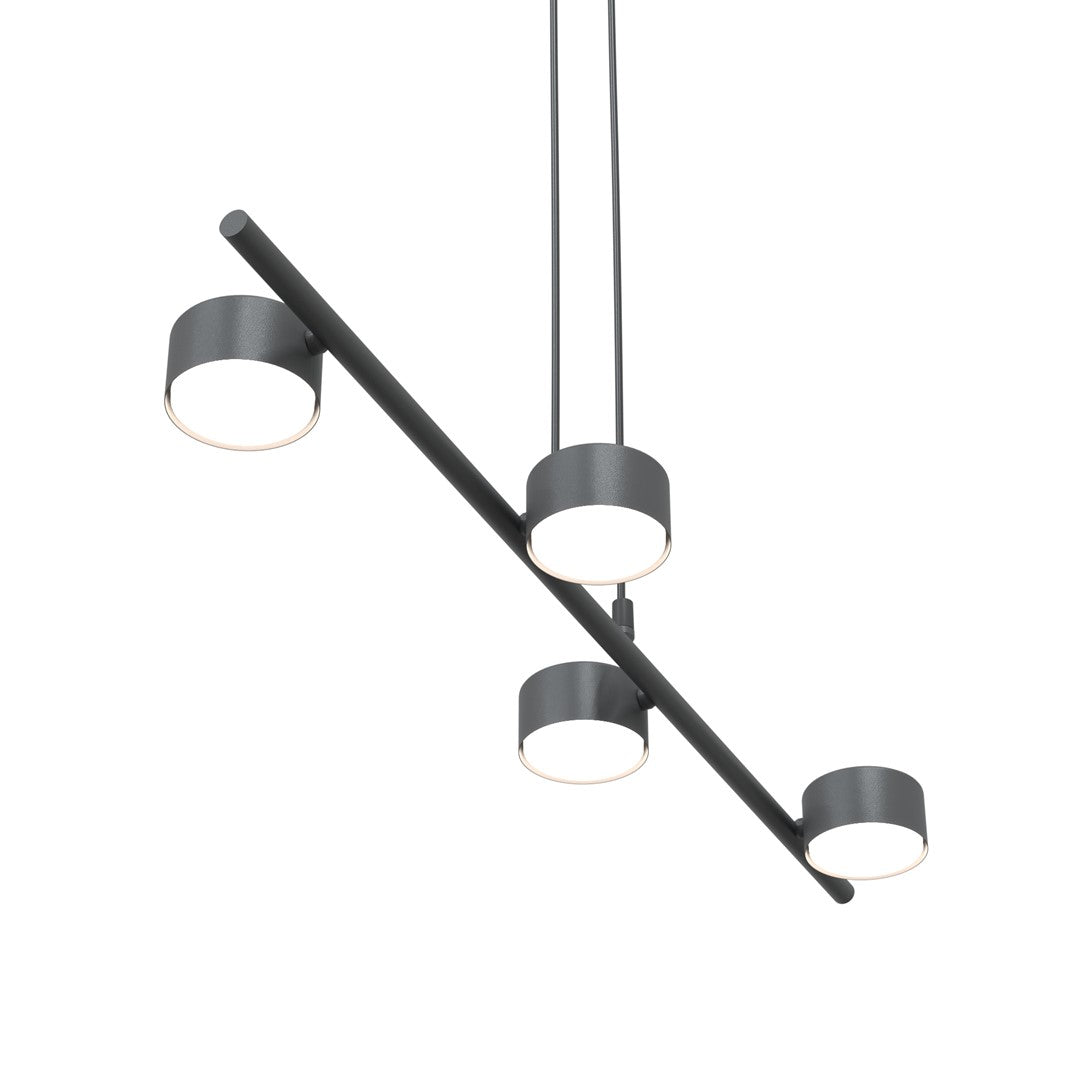 Sora 4-light black pendant light