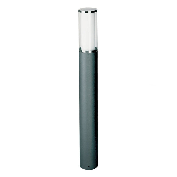 Borne lumineuse d'extérieur Sublime Elvio en verre, anthracite et blanc, Ø 10 cm, IP44
