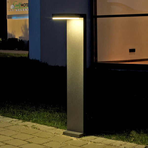 Borne lumineuse d'extérieur LED Tamar en aluminium, anthracite et blanc, hauteur 90 cm, IP44