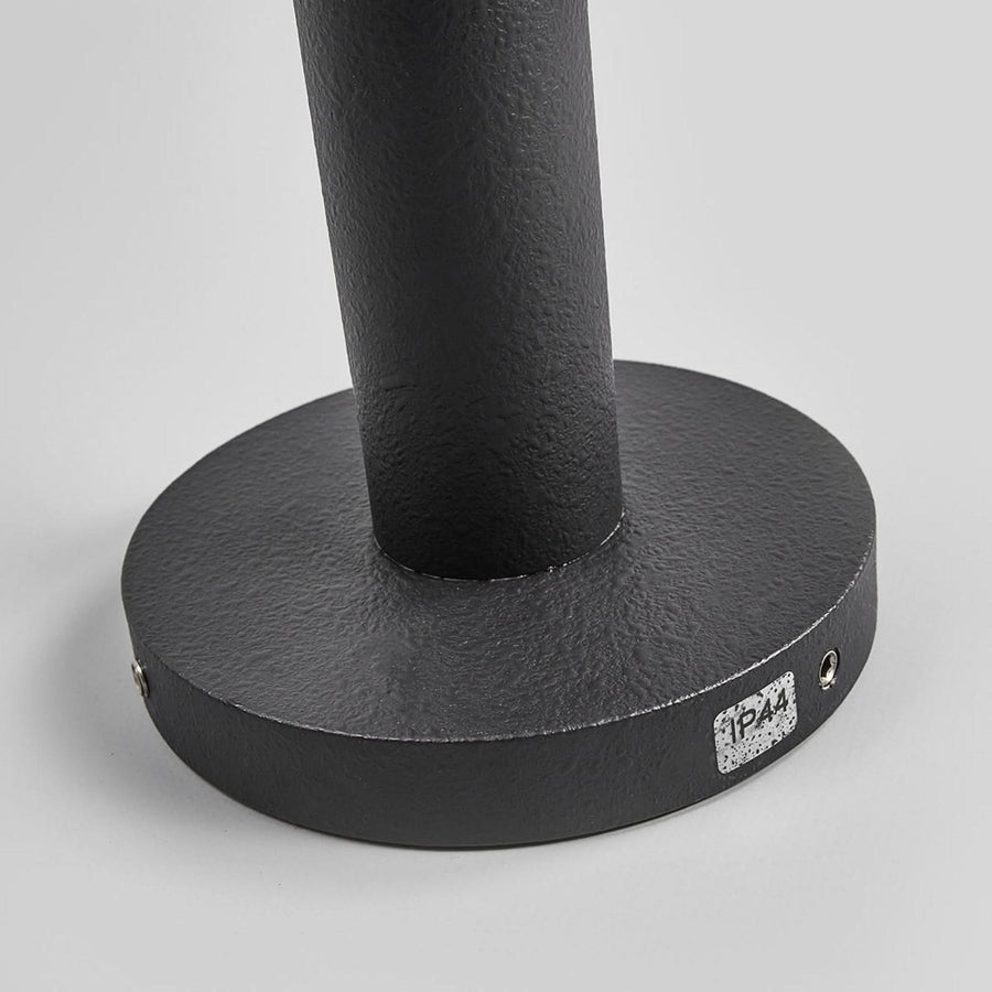 Borne lumineuse d'extérieur Yarai en aluminium, noir et blanc, hauteur 90 cm, IP44
