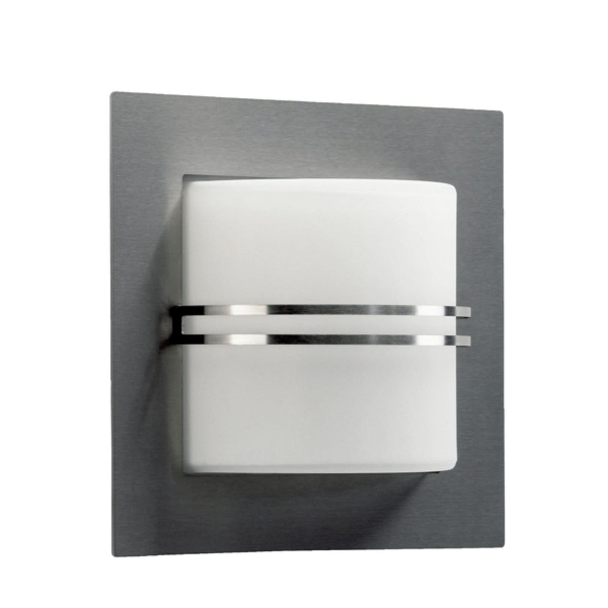 Applique d'extérieur 428 en verre, argenté et blanc, IP44