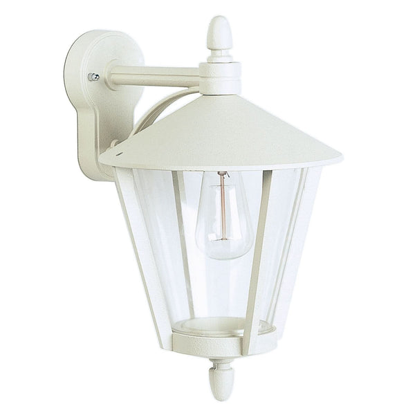 Applique d'extérieur 665 en aluminium, blanc, Ø 26 cm, IP44