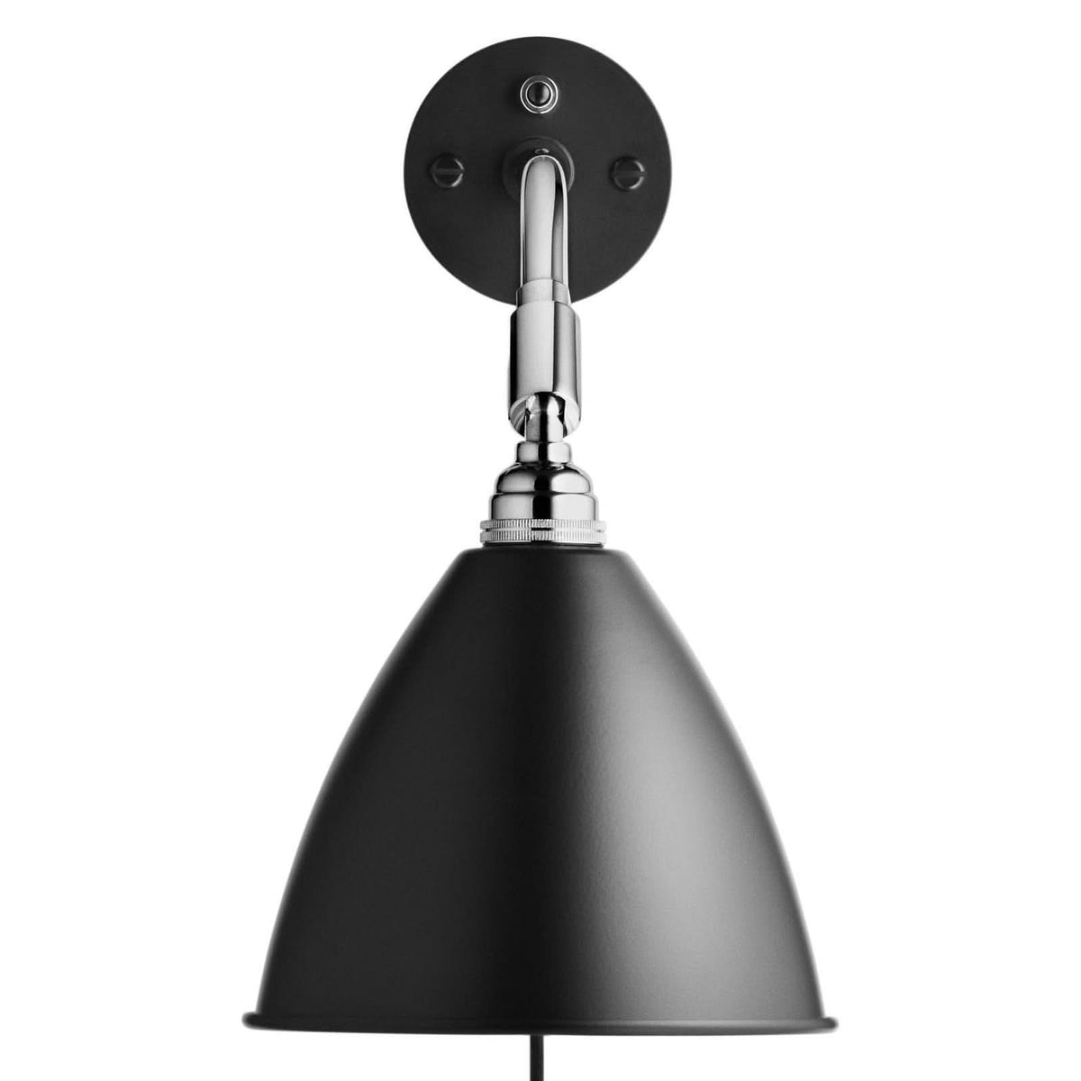 Applique murale Bestlite BL7 en laiton, noir et chromé, Ø 16 cm