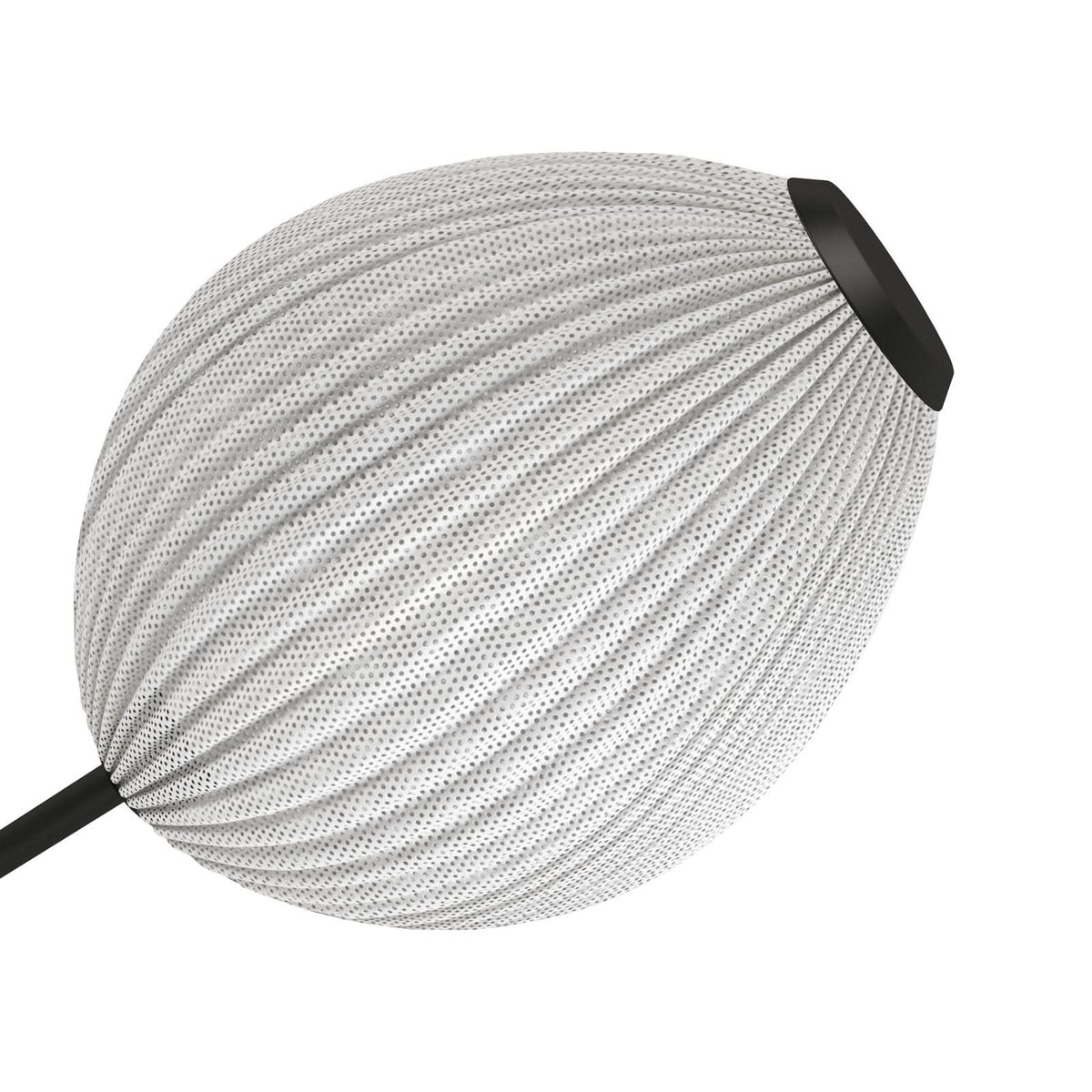 Applique murale Satellite en acier, noir et crème, 2 lumières, hauteur 128 cm