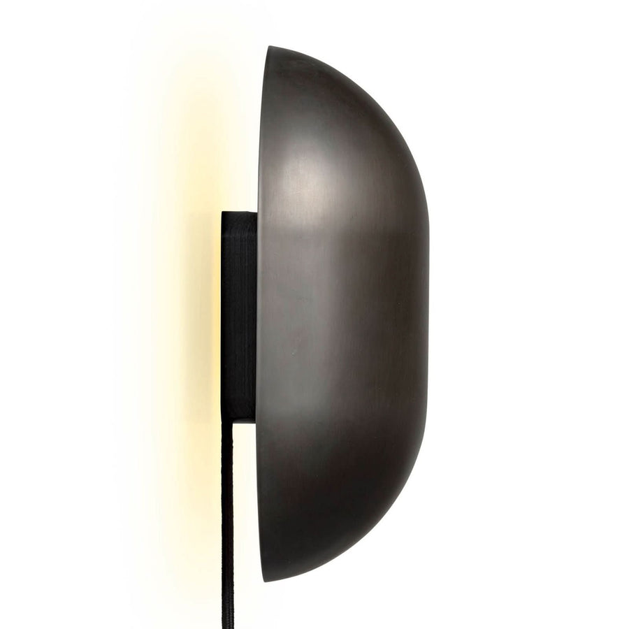 Applique murale Howard en métal, titane, 2 lumières, hauteur 25 cm
