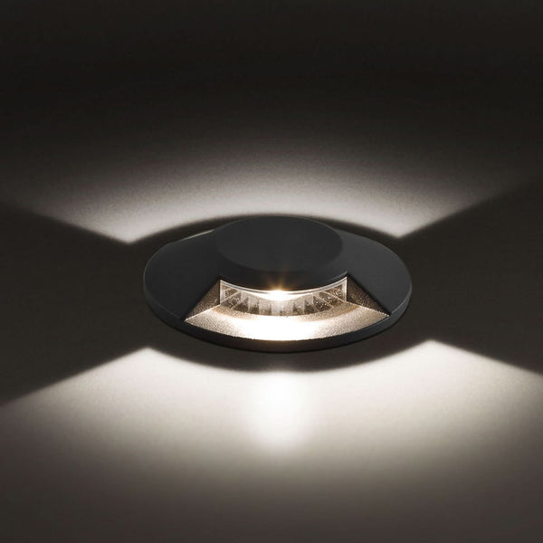 Spot encastré de sol d'extérieur LED Scopum en aluminium, anthracite, Ø 12,5 cm, 3000 K, 7 W, hauteur 12,8 cm, 110°, modèle 2