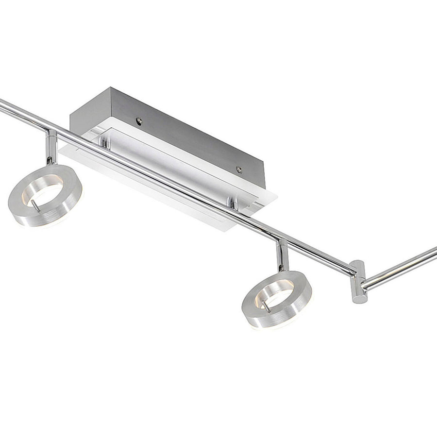 Plafonnier Sileda aluminium, P 188,5 cm