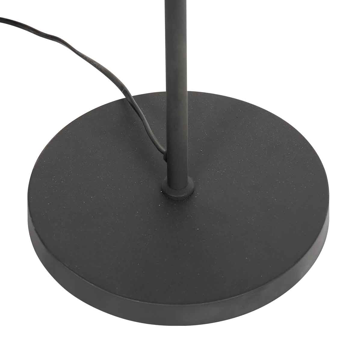 Oeroe 4117ZW black 2-light floor lamp with E14 sockets
