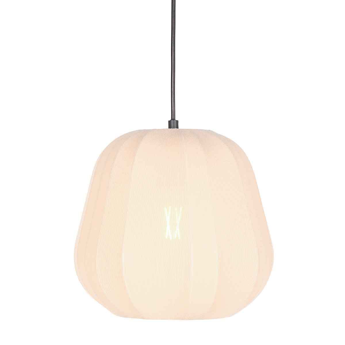 Suspension lin crème Sablée allumée, lumière tamisée chaleureuse