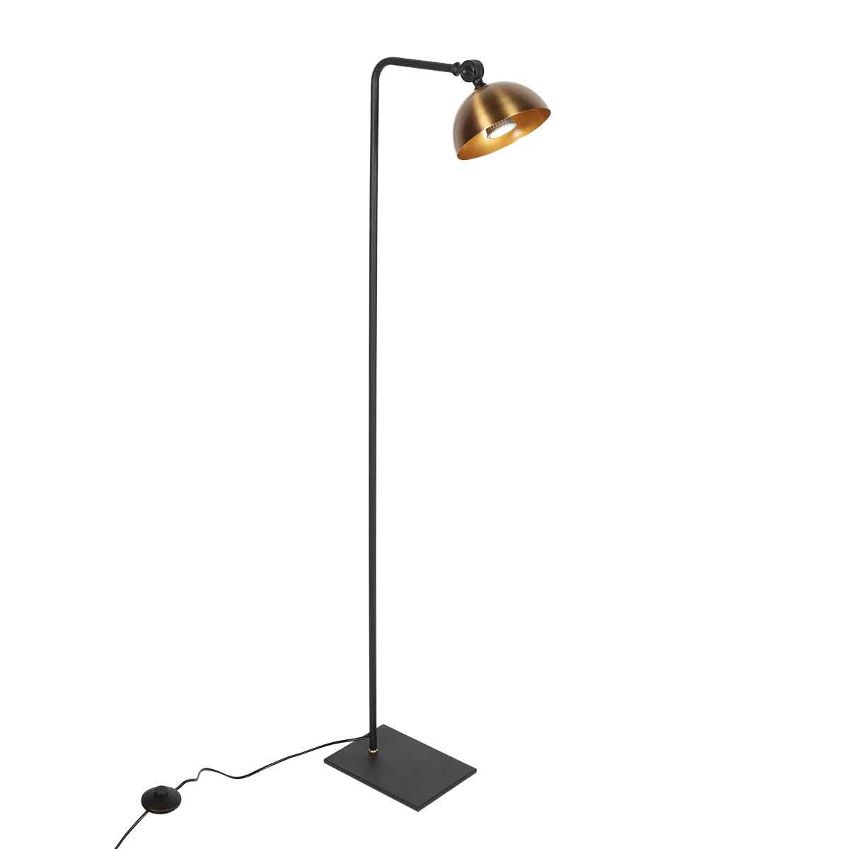 Pintino 4125ZW floor lamp black and bronze, GU10 socket