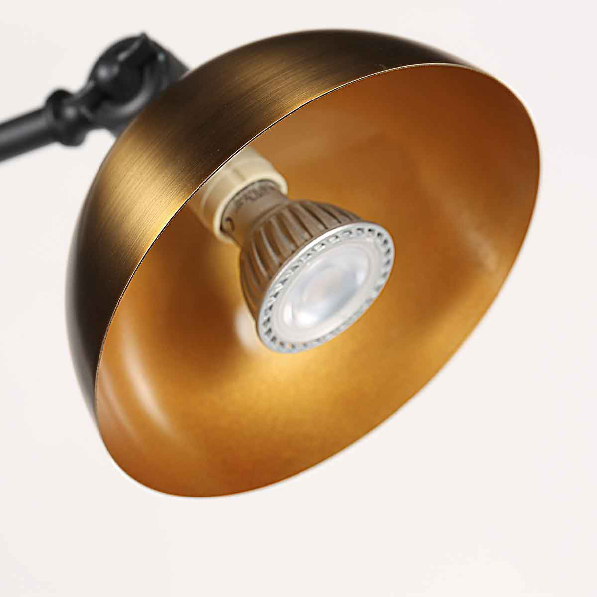 Pintino 4126ZW black and bronze wall lamp, GU10 base