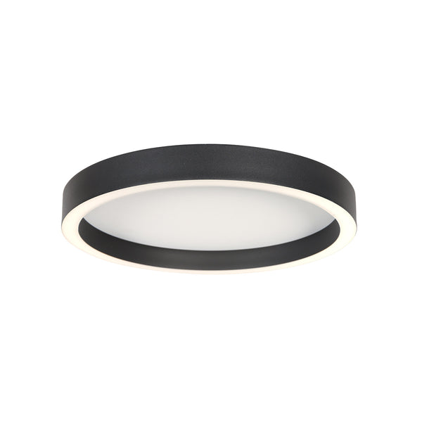 Ringlux 4134ZW black ceiling light Ø30 cm 2500 lumens