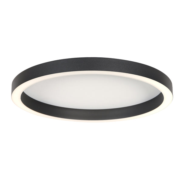 Ringlux 4135ZW black ceiling lamp Ø 40 cm 3600 lumens