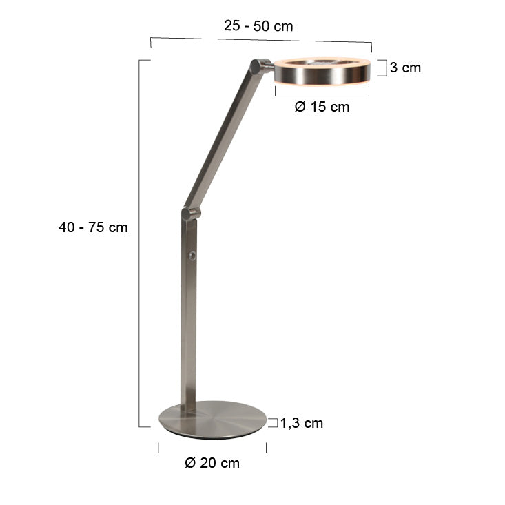 Ringlux 4139ST – elegant table lamp with warm light and stylish steel