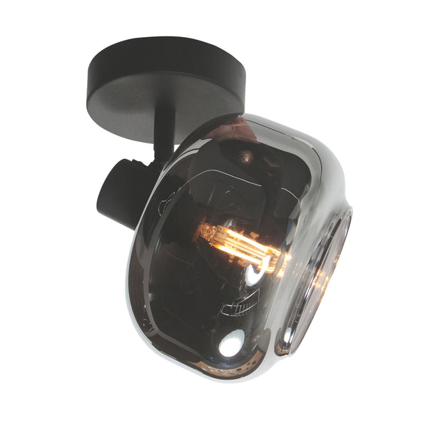 Tenebris 4208ZW 1-light ceiling and wall spotlight black – elegant and versatile