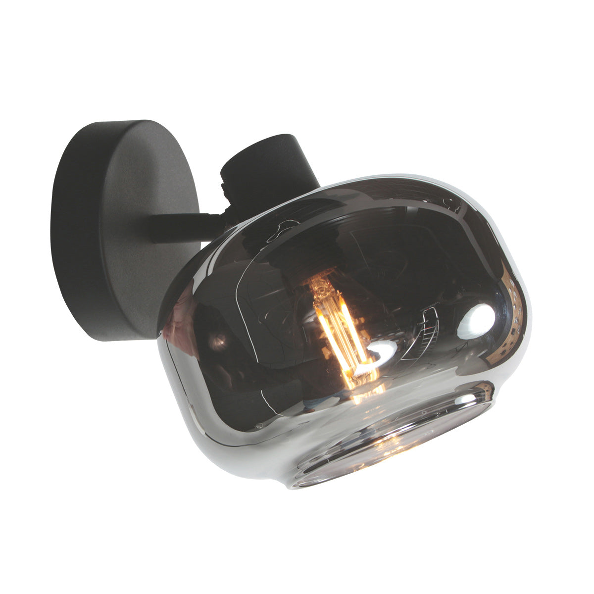 Tenebris 4208ZW 1-light ceiling and wall spotlight black – elegant and versatile