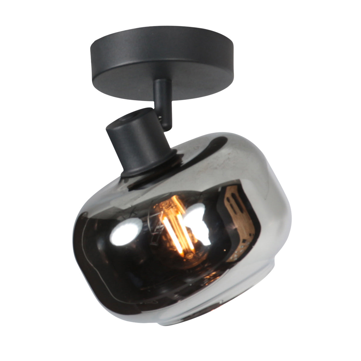 Tenebris 4208ZW 1-light ceiling and wall spotlight black – elegant and versatile