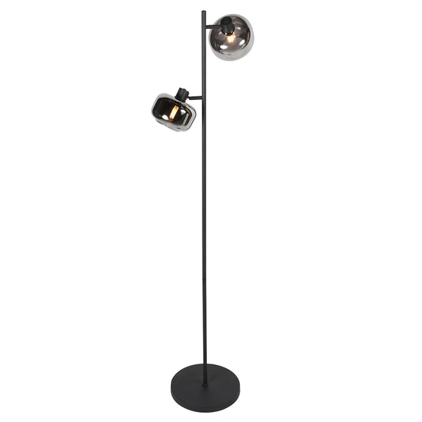 Tenebris 4213ZW 2-light black floor lamp – Elegant lighting with a luxurious look