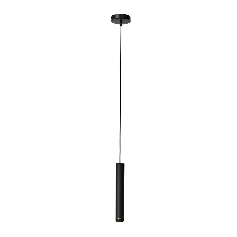 DownLume 4215ZW pendant light – slim and elegant, black with a gold detail