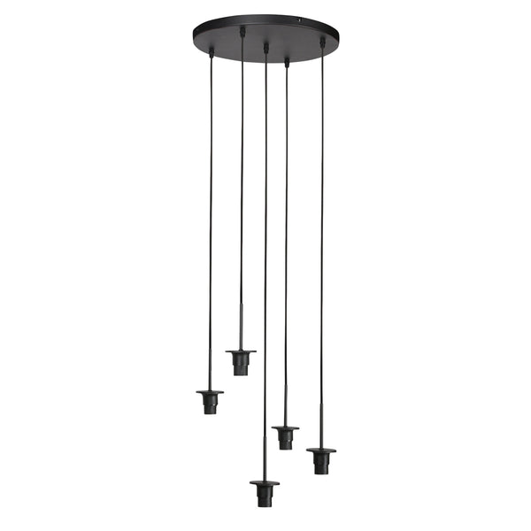 HaloSwap 4220ZW – black pendant light with infinite creative possibilities