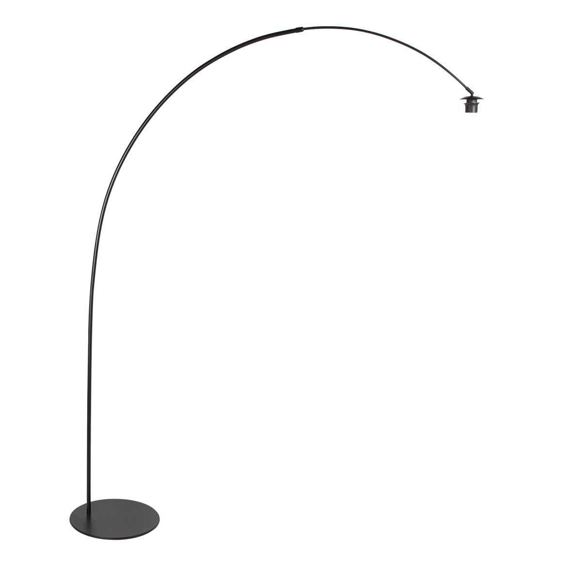 Curve 4275ZW black floor lamp with natural bamboo lampshade and sleek design – unique conception and functional use