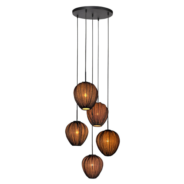 HaloSwap 4282ZW – Black designer pendant light with character and ambiance