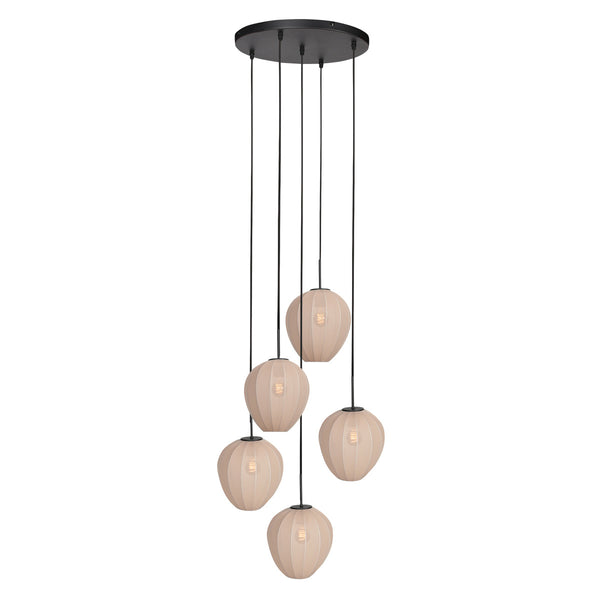 HaloSwap 4283ZW – black pendant light with romantic charm and a warm appeal