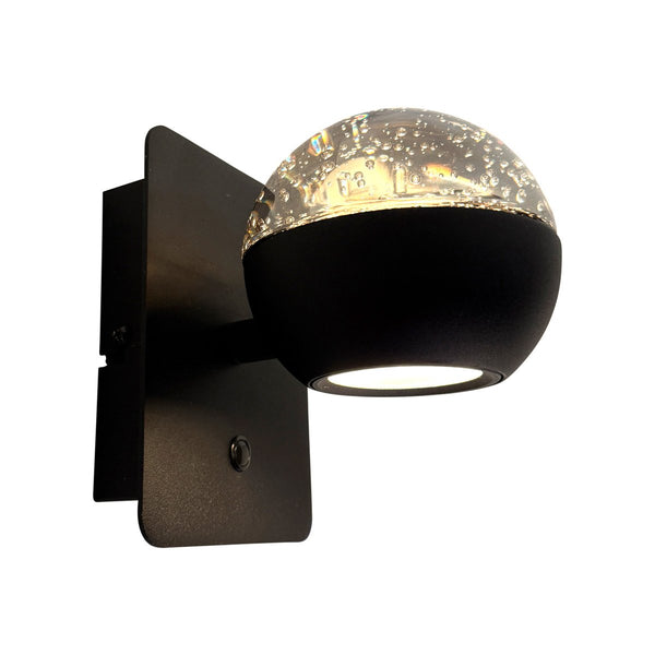 Belluno black wall lamp