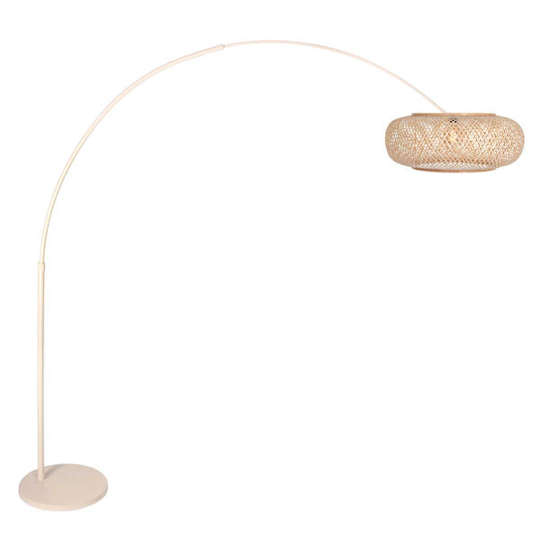 Sparkled Light 4319CR cream-colored arched floor lamp – The trendy color of 2025