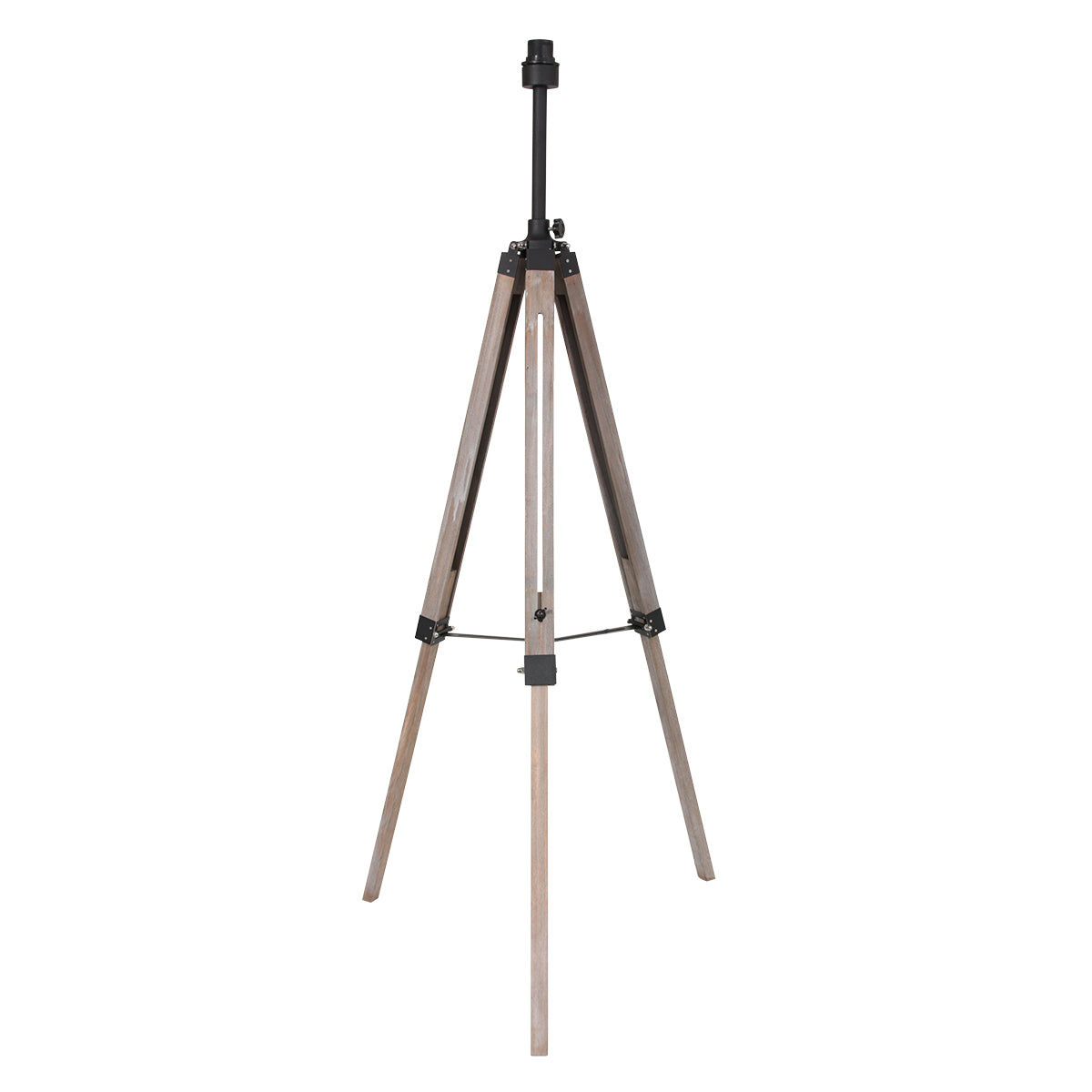 Triek 4344ZW tripod floor lamp with cork lampshade and adjustable height