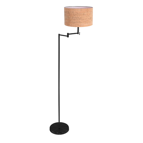 Bella 4362ZW floor lamp with natural cork lampshade