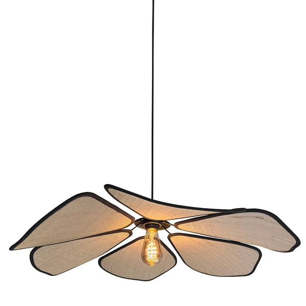 LumaFlora 80 cm linen pendant light 4368CR