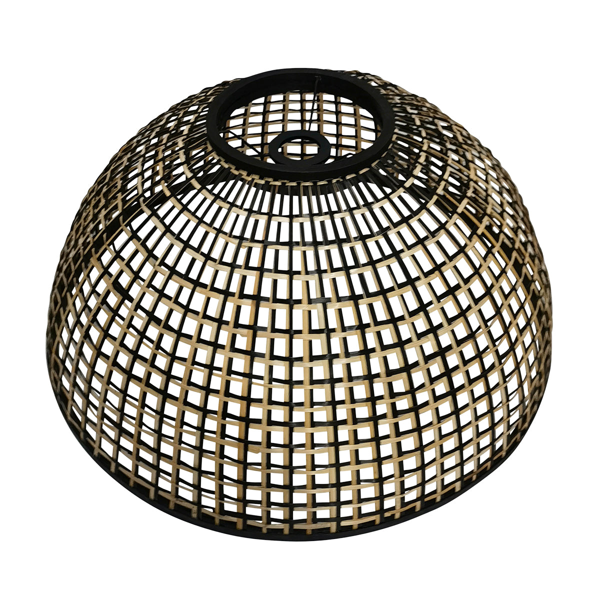 Suspension bambou tressé dôme Sempa – vue 10 – Designix.fr