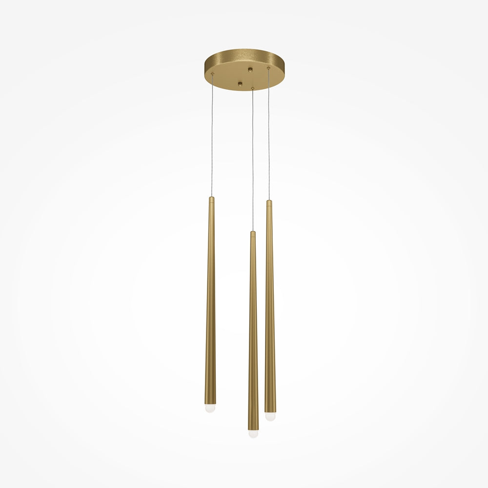 Cascade Suspension luminaire doré