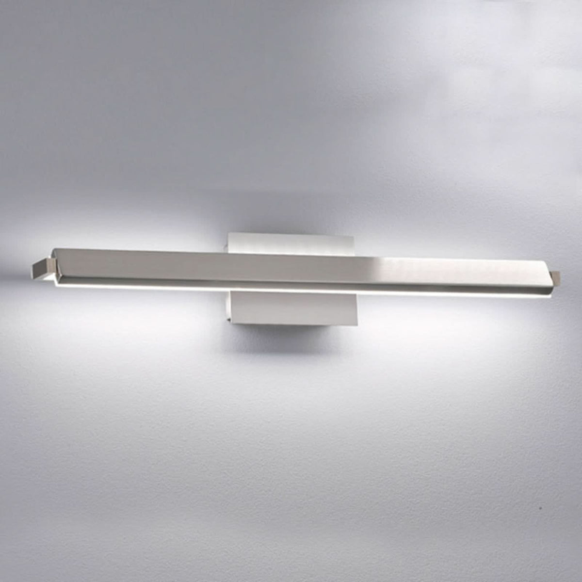 Applique murale LED Pare TW en métal, nickel mat, hauteur 10 cm, 21 W