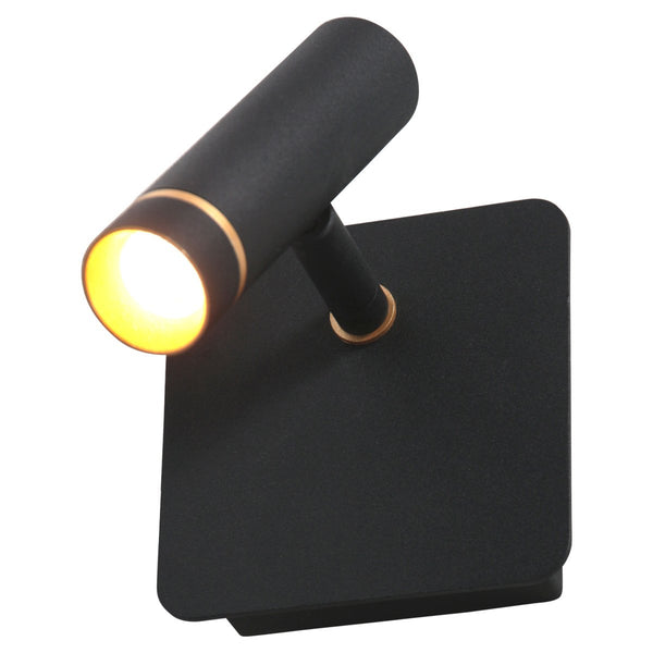 Lumo black wall light