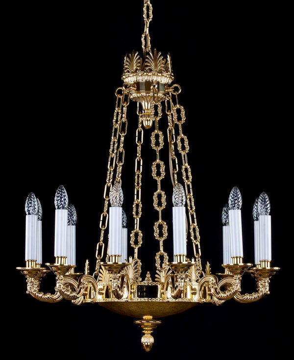 L385 brass chandelier