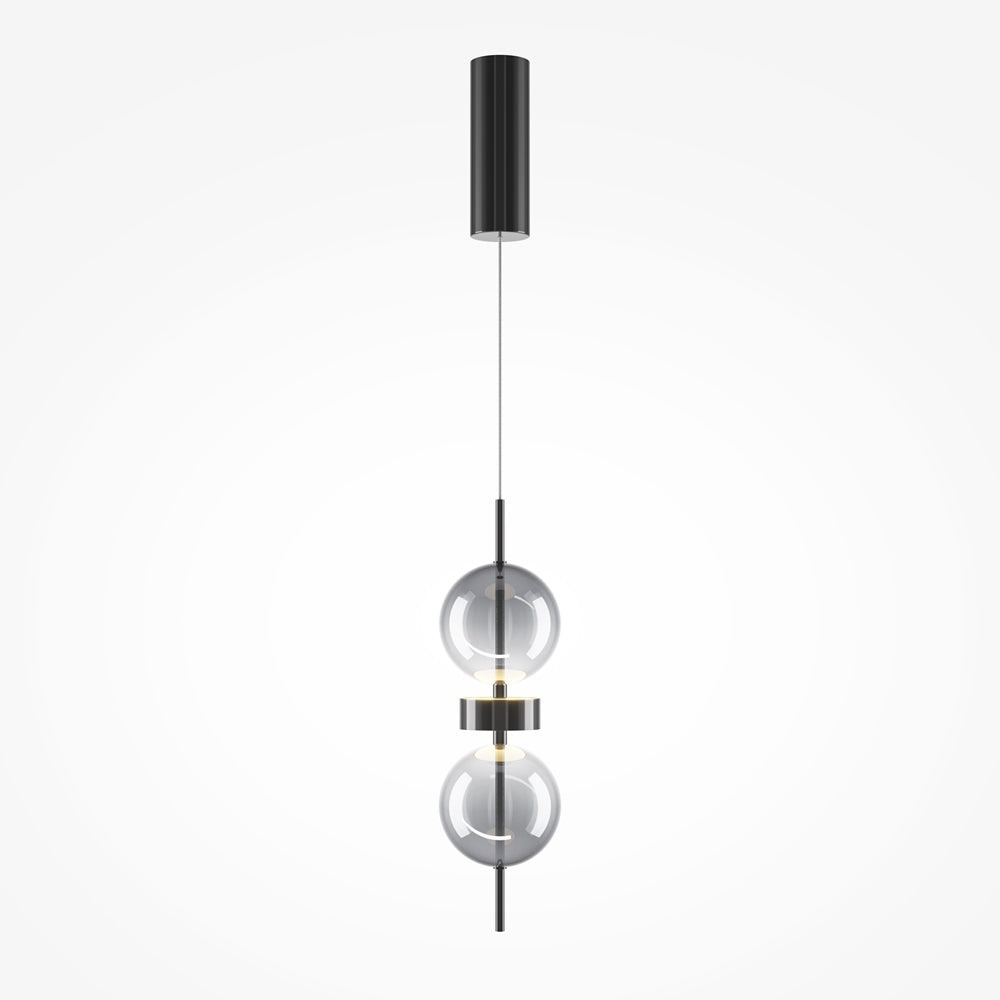 Double Moon Suspension luminaire noir